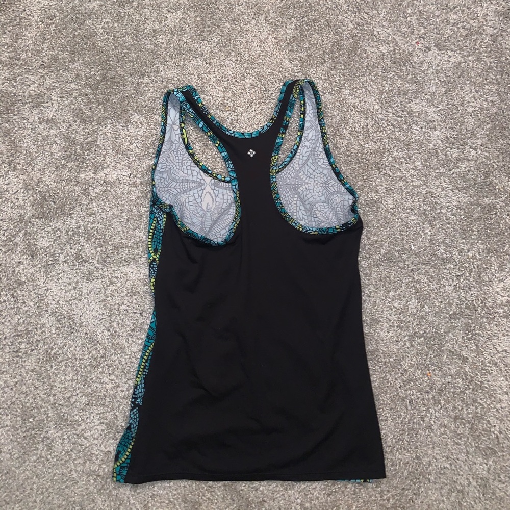 Tulah Blue & Yellow Floral tank top size S - Picture 7 of 8